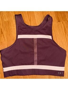 Nike Dri-FIT women’s Swoosh Run Division Sports Bra purple sz S active EUC